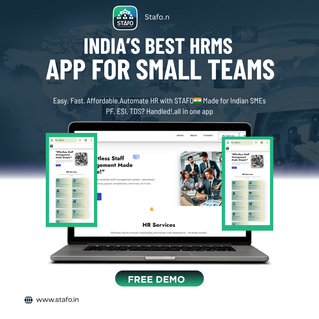 Top Reasons Why Indian SMEs Are Switching to STAFO – A Smart HRMS for Growing Businesses